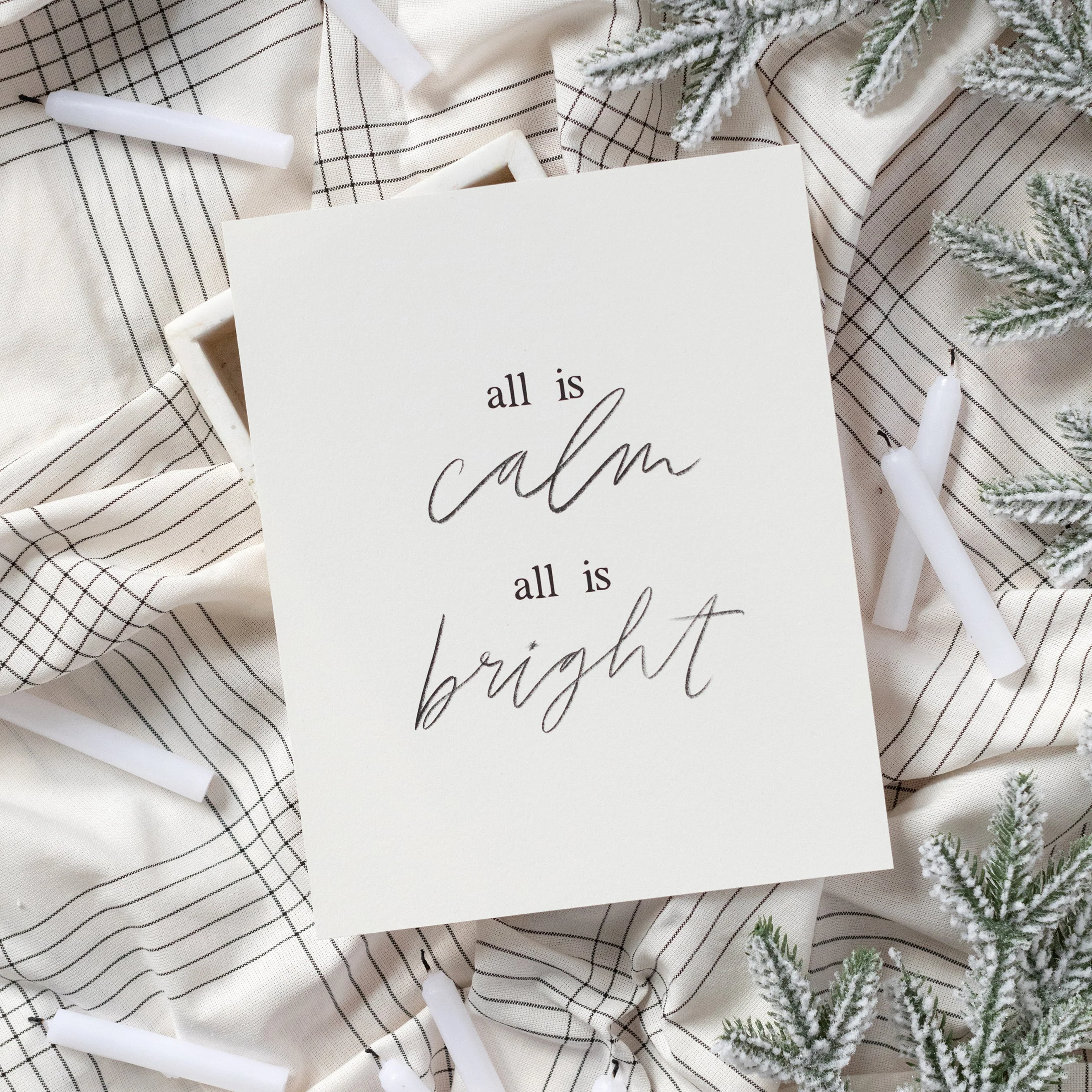All is calm, all is bright Canvas Wall Art - Image 5