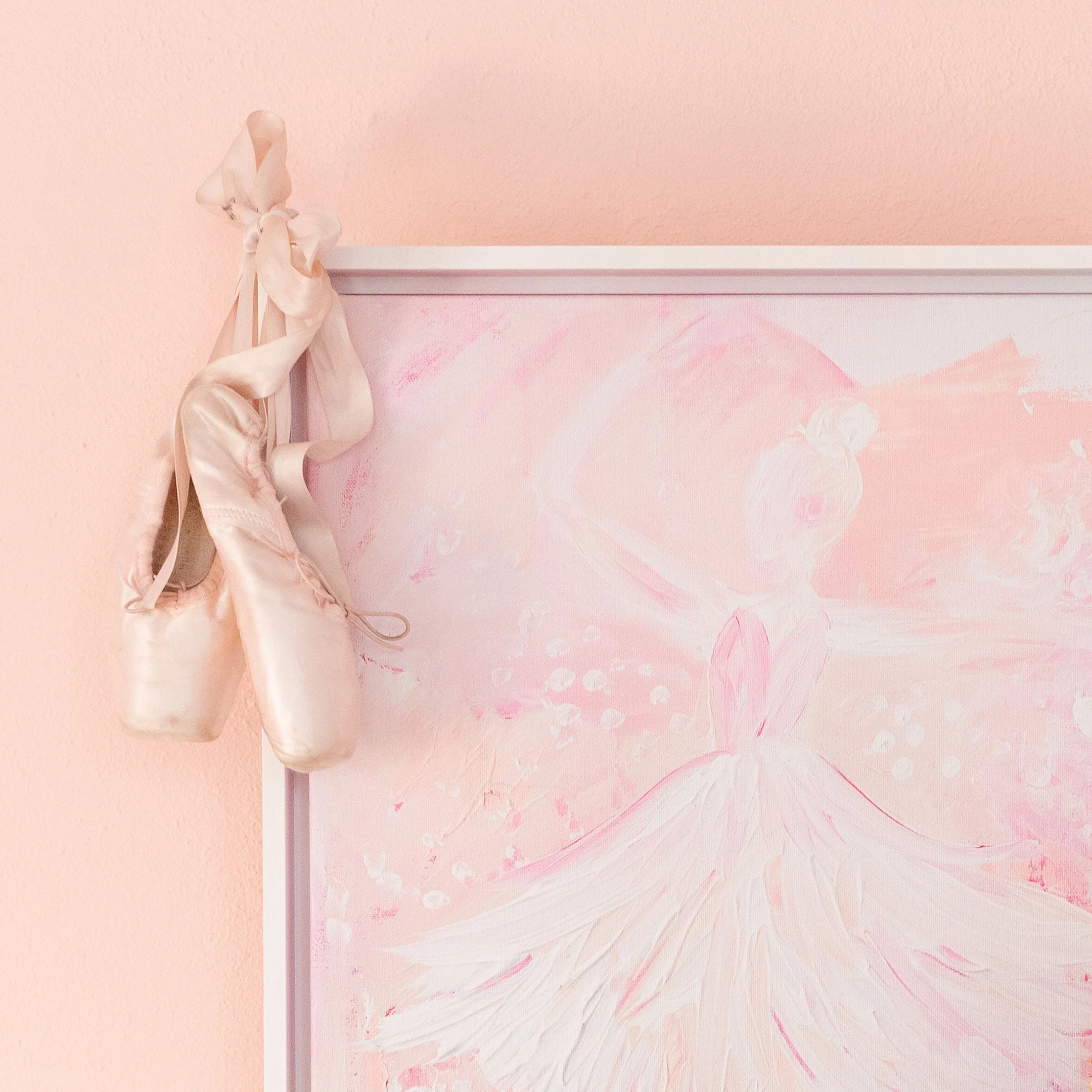Ballerina in Pink Canvas Wall Art - Image 4