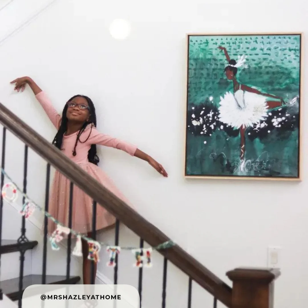 Ballerina on Stage Canvas Wall Art - Image 4