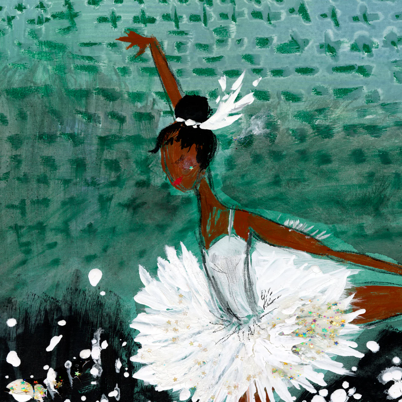 Ballerina on Stage Canvas Wall Art - Image 9