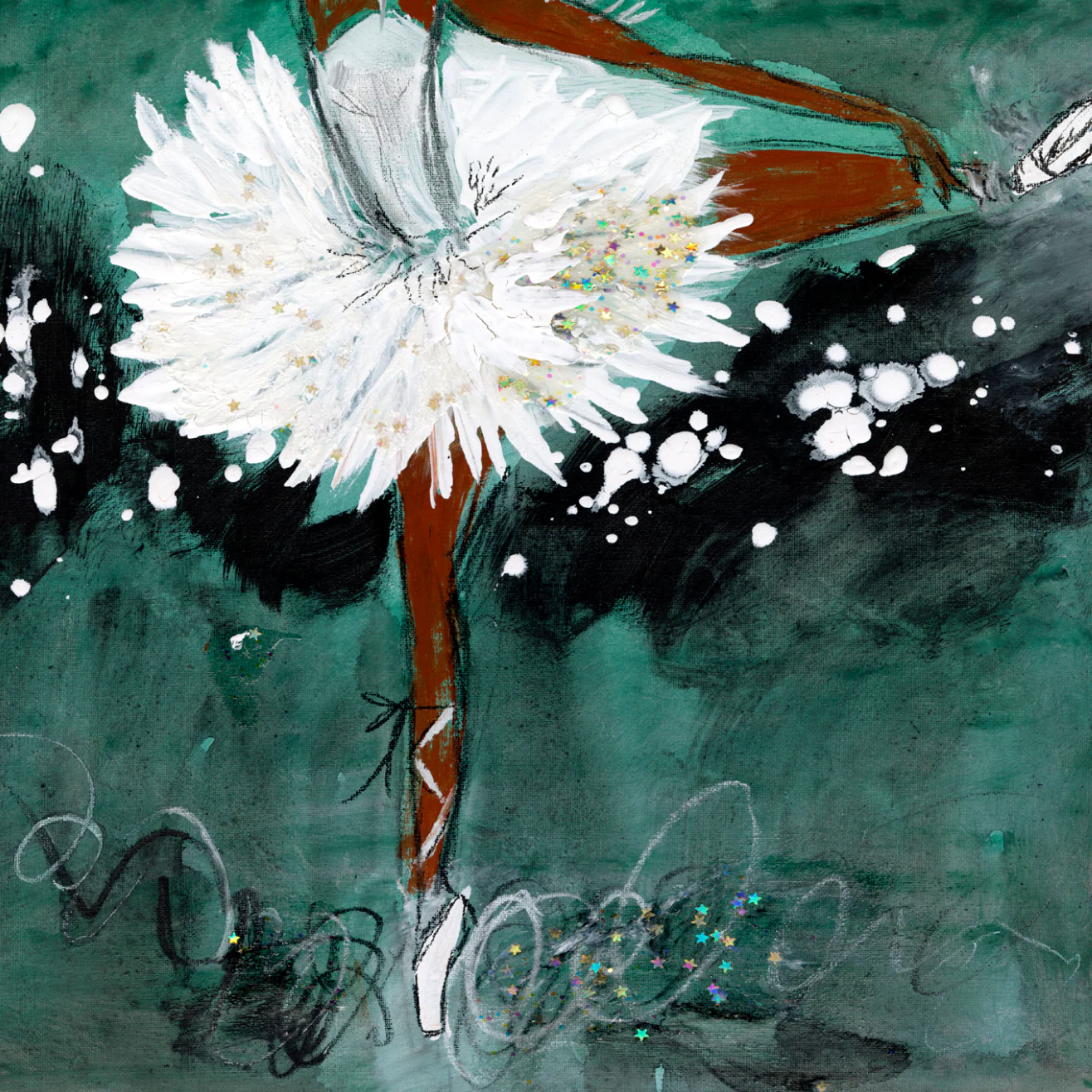 Ballerina on Stage Canvas Wall Art - Image 8