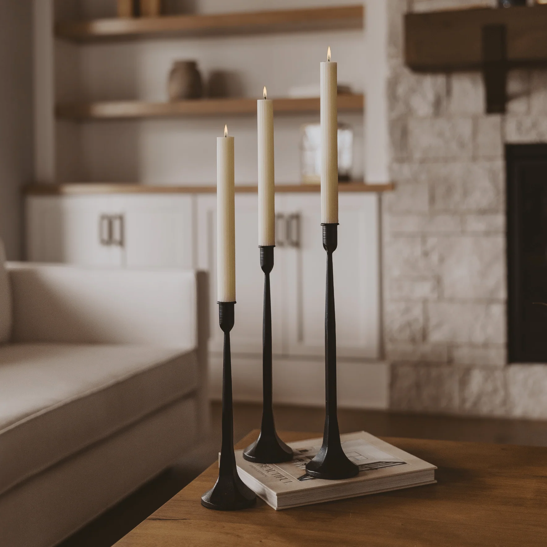 Cast Iron Taper Candle Holders - Image 4