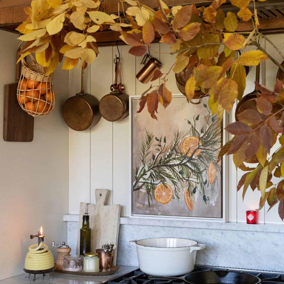 Citrus Garland, Vertical Canvas Wall Art - Image 6