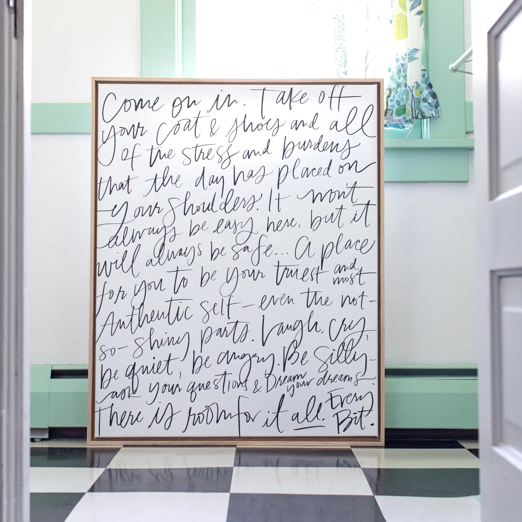 Come On In in Lettering Canvas Wall Art - Image 4