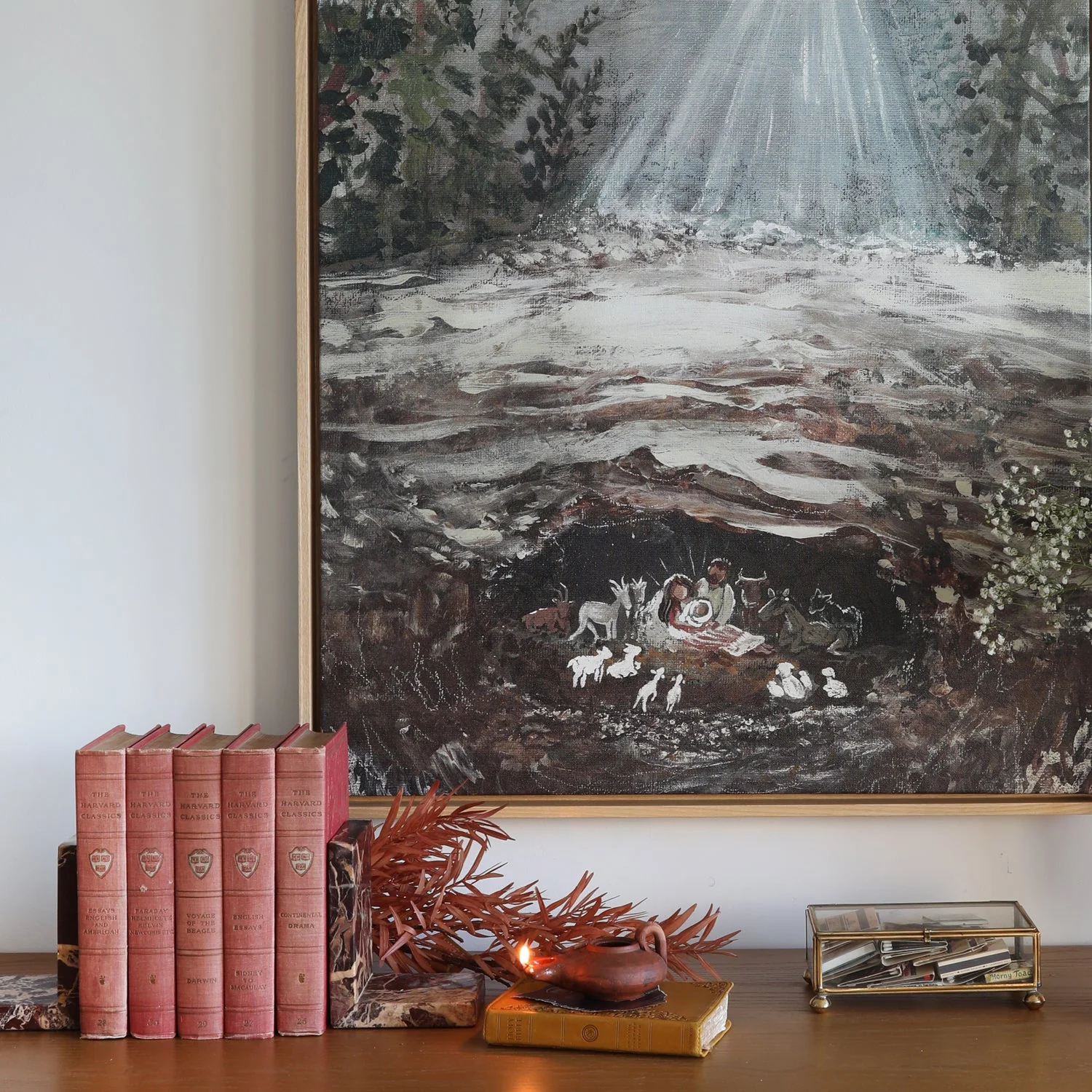 Cozy Nativity Canvas Wall Art - Image 3