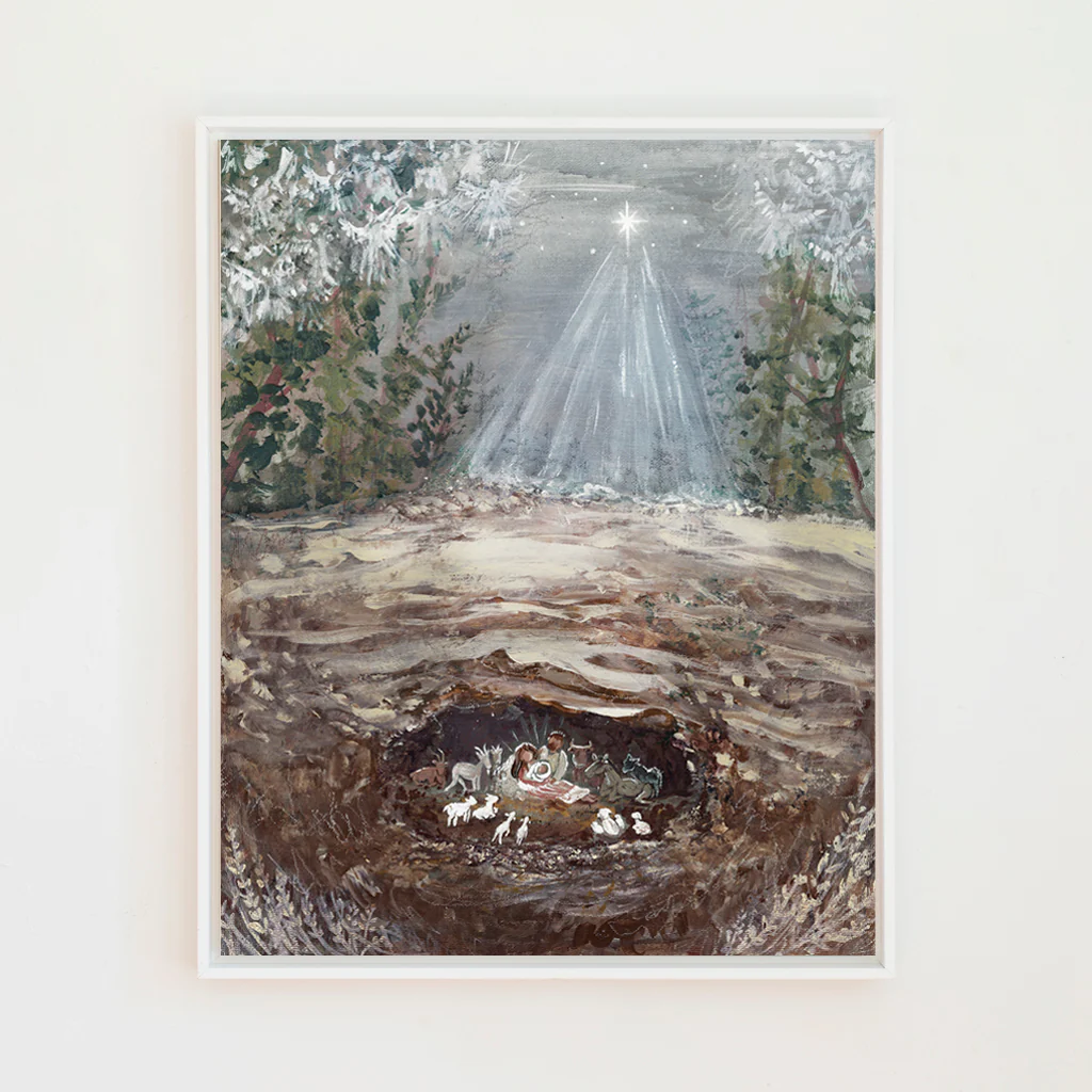 Cozy Nativity Canvas Wall Art - Image 6