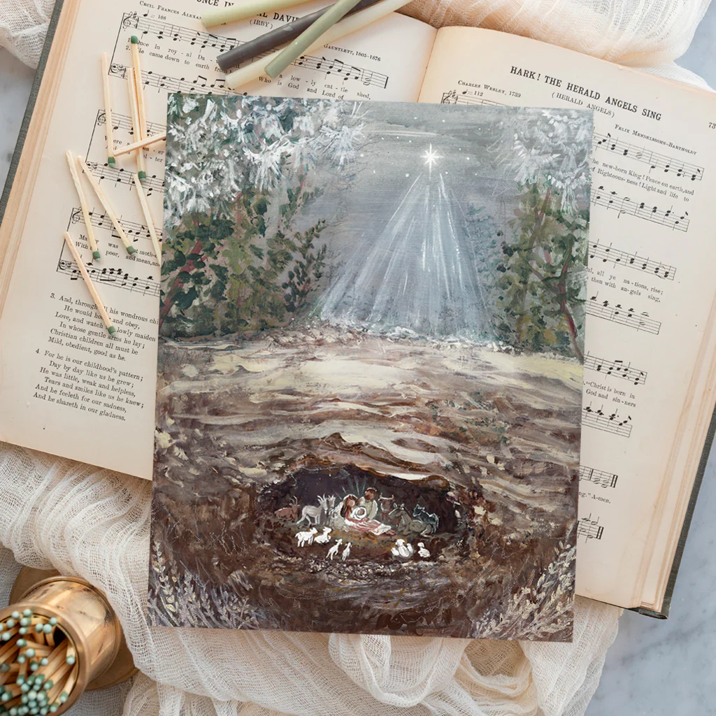 Cozy Nativity Canvas Wall Art - Image 7