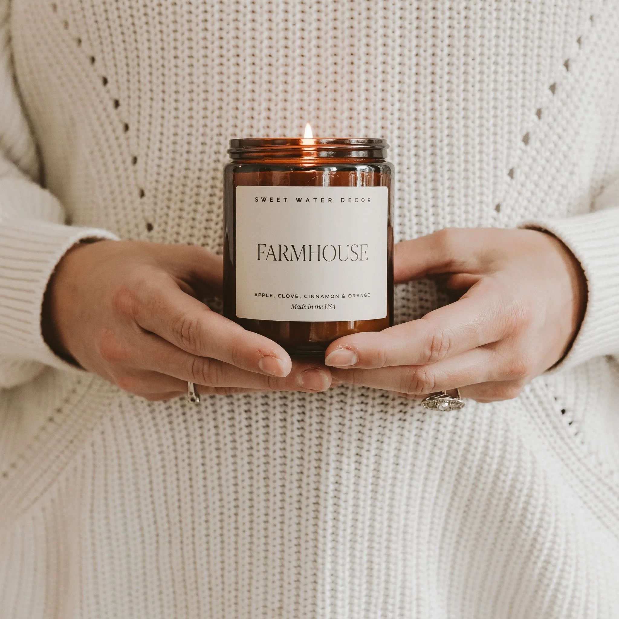 Farmhouse Soy Candle (9oz Amber Jar) - Image 10