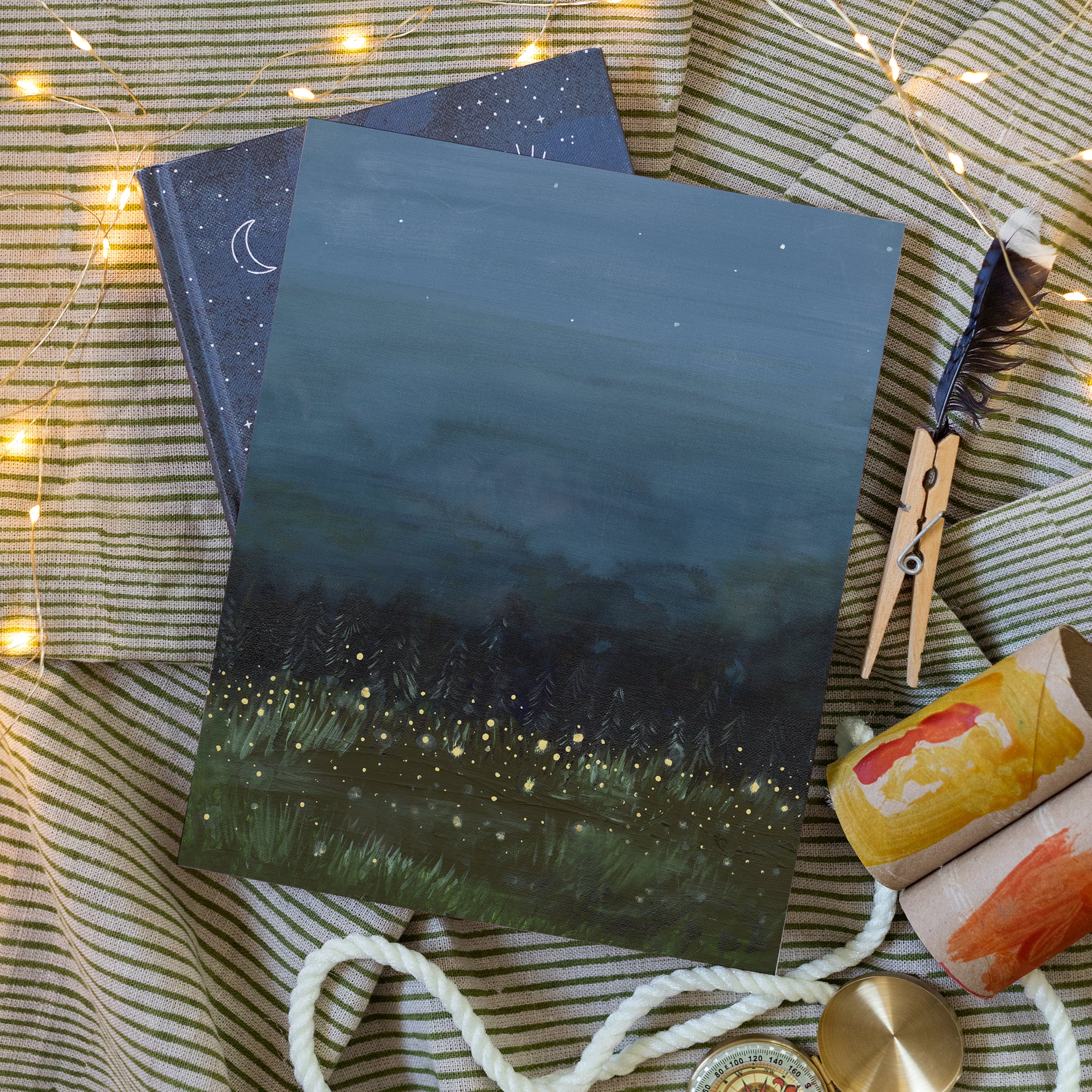 Firefly Forest Canvas Wall Art - Image 5