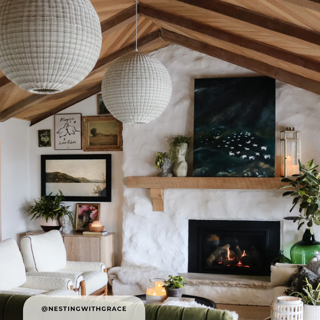 Flocks By Night Canvas Wall Art - Image 4