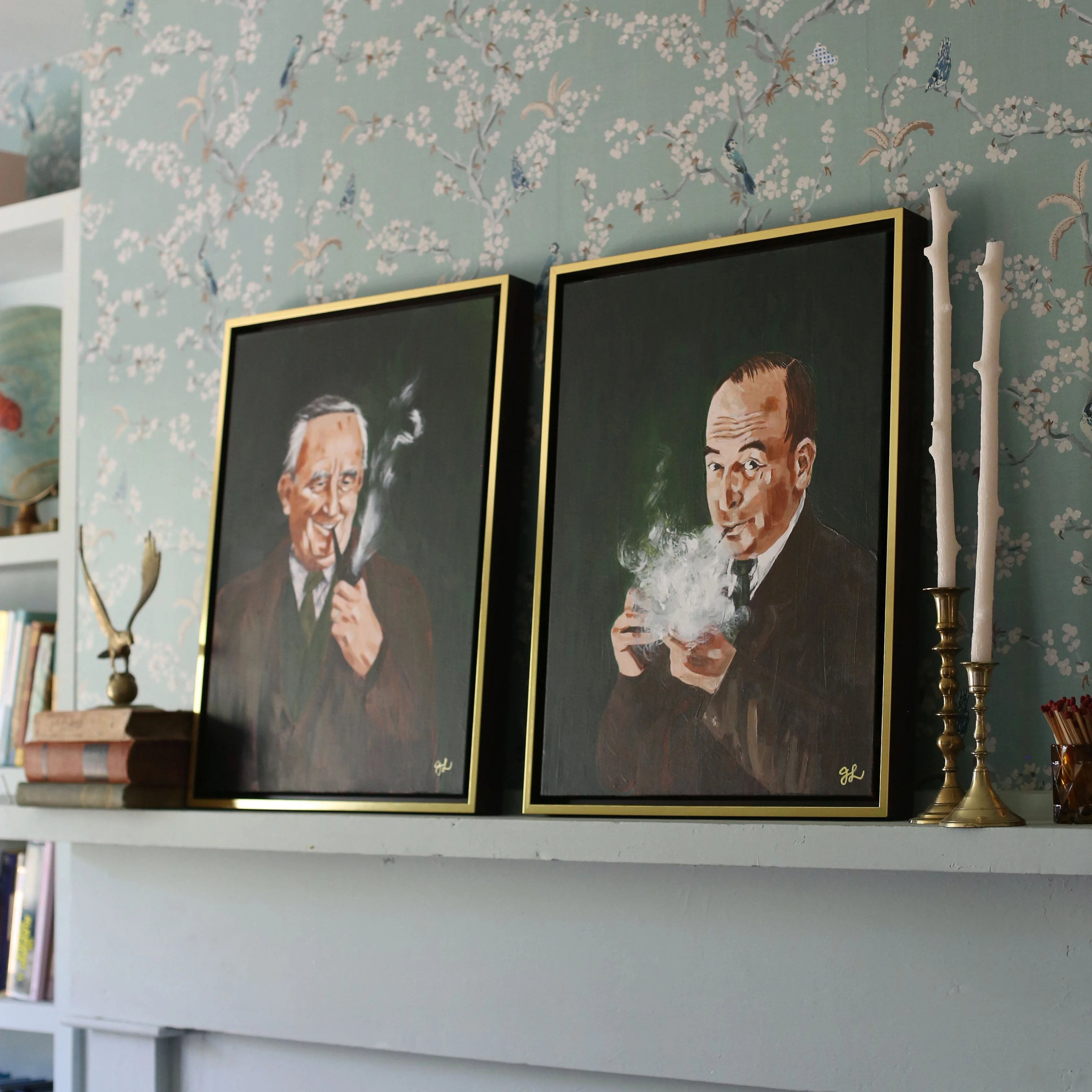 Lewis and His Pipe Canvas Wall Art - Image 6