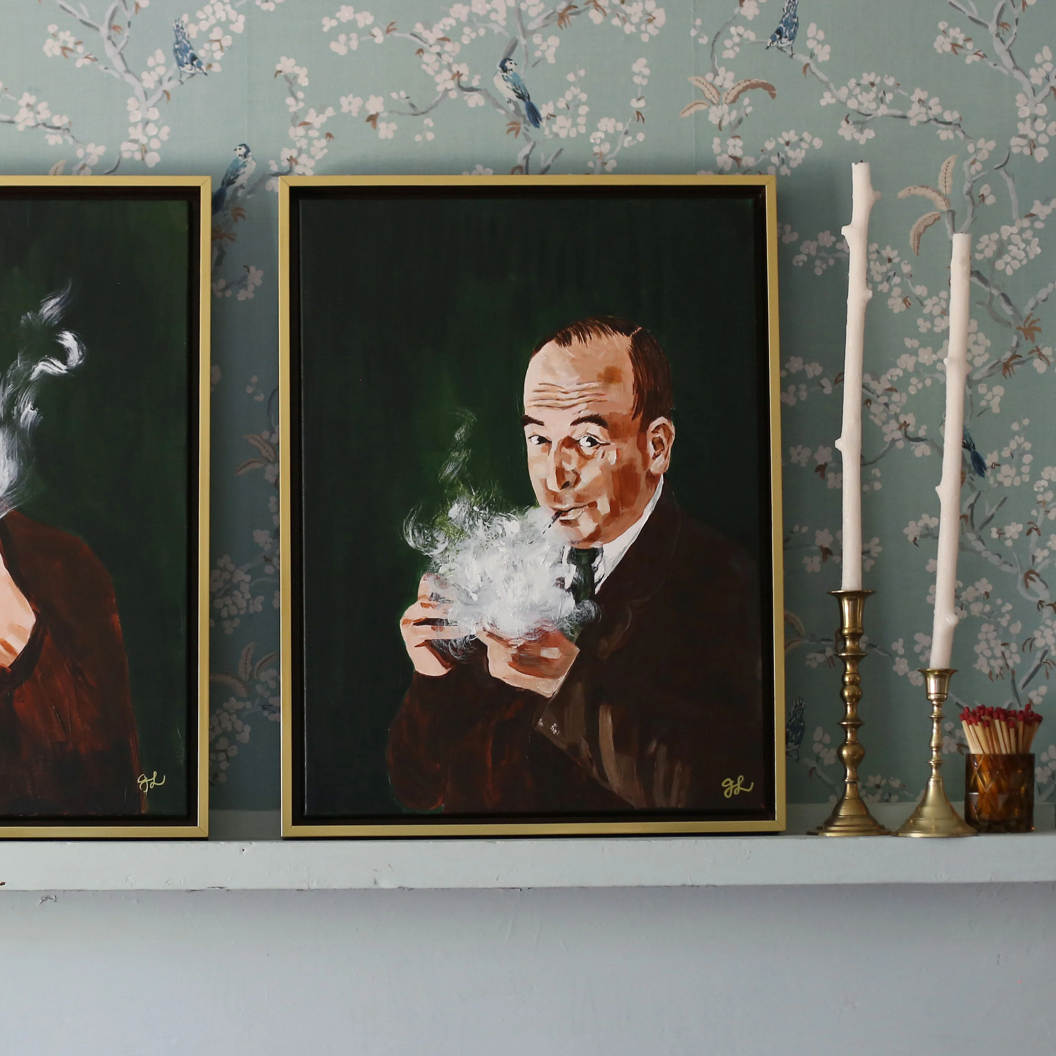 Lewis and His Pipe Canvas Wall Art - Image 7