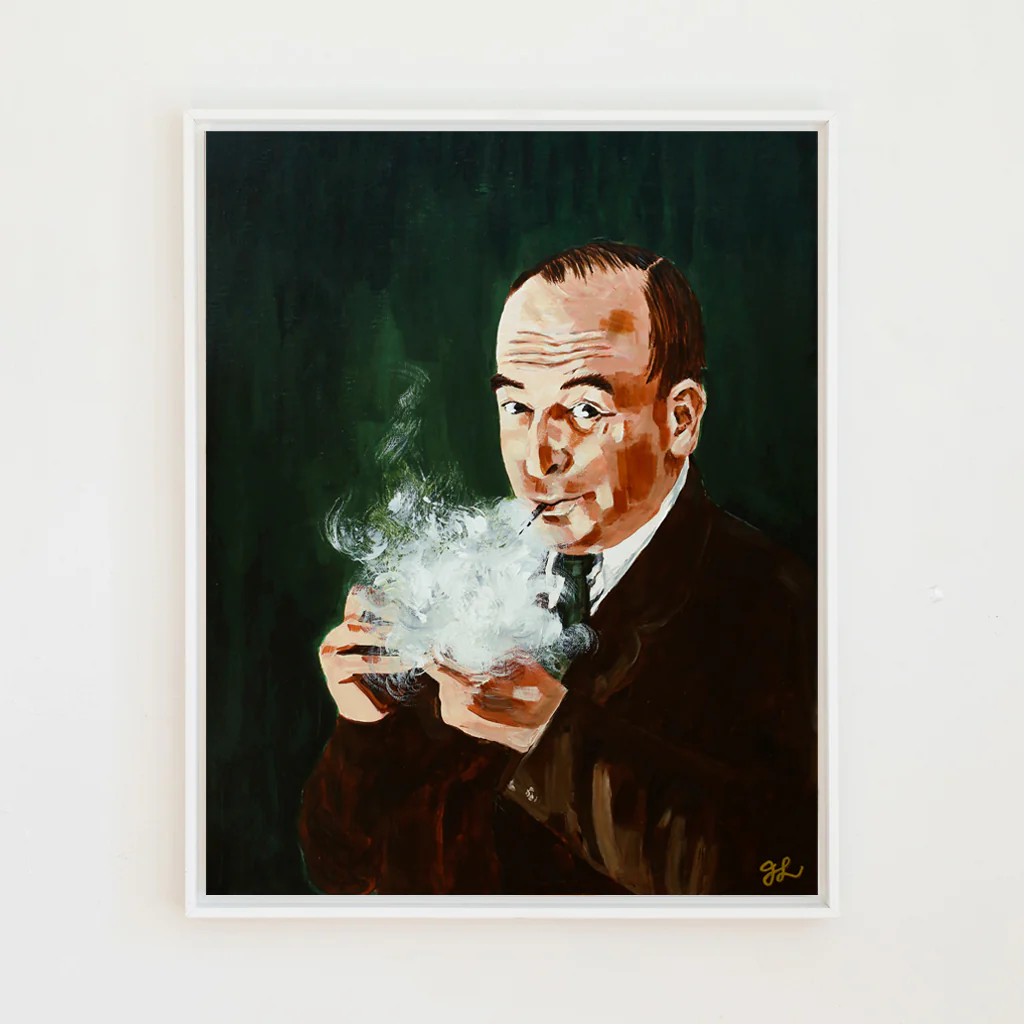 Lewis and His Pipe Canvas Wall Art - Image 8