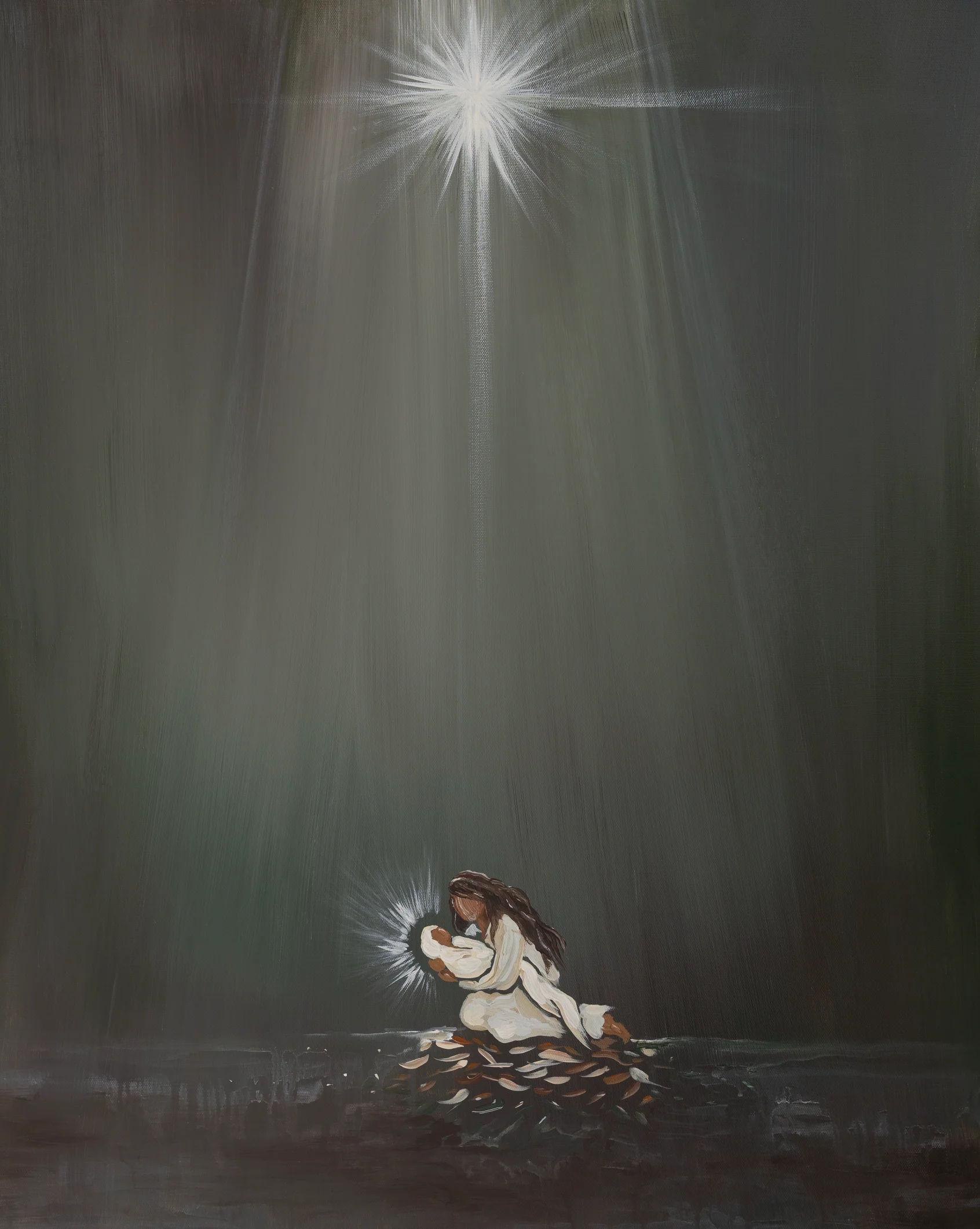 Love Came Down Nativity Canvas Wall Art - Image 3