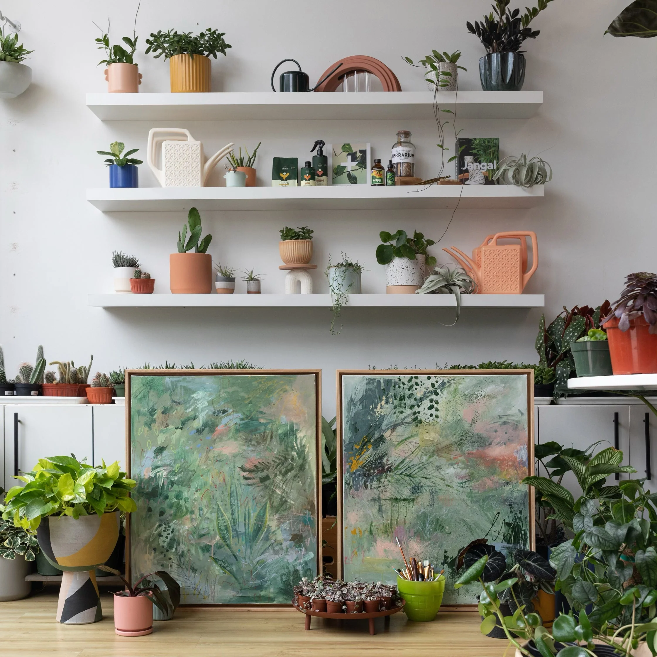 Lush Garden Canvas Wall Art - Image 4