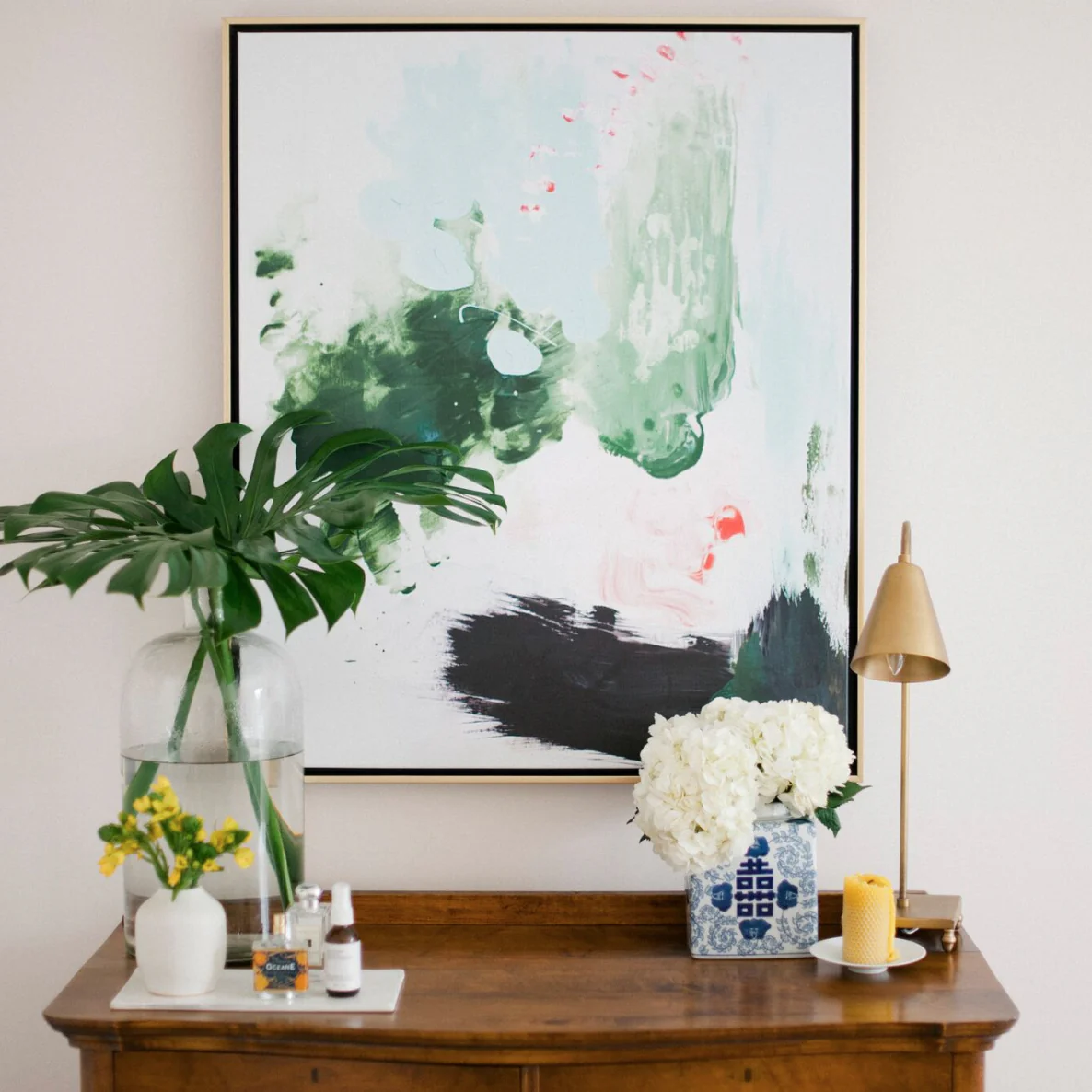 Peppermint Moss Canvas Wall Art - Image 4