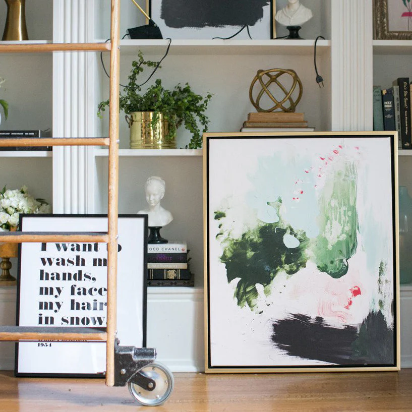 Peppermint Moss Canvas Wall Art - Image 7