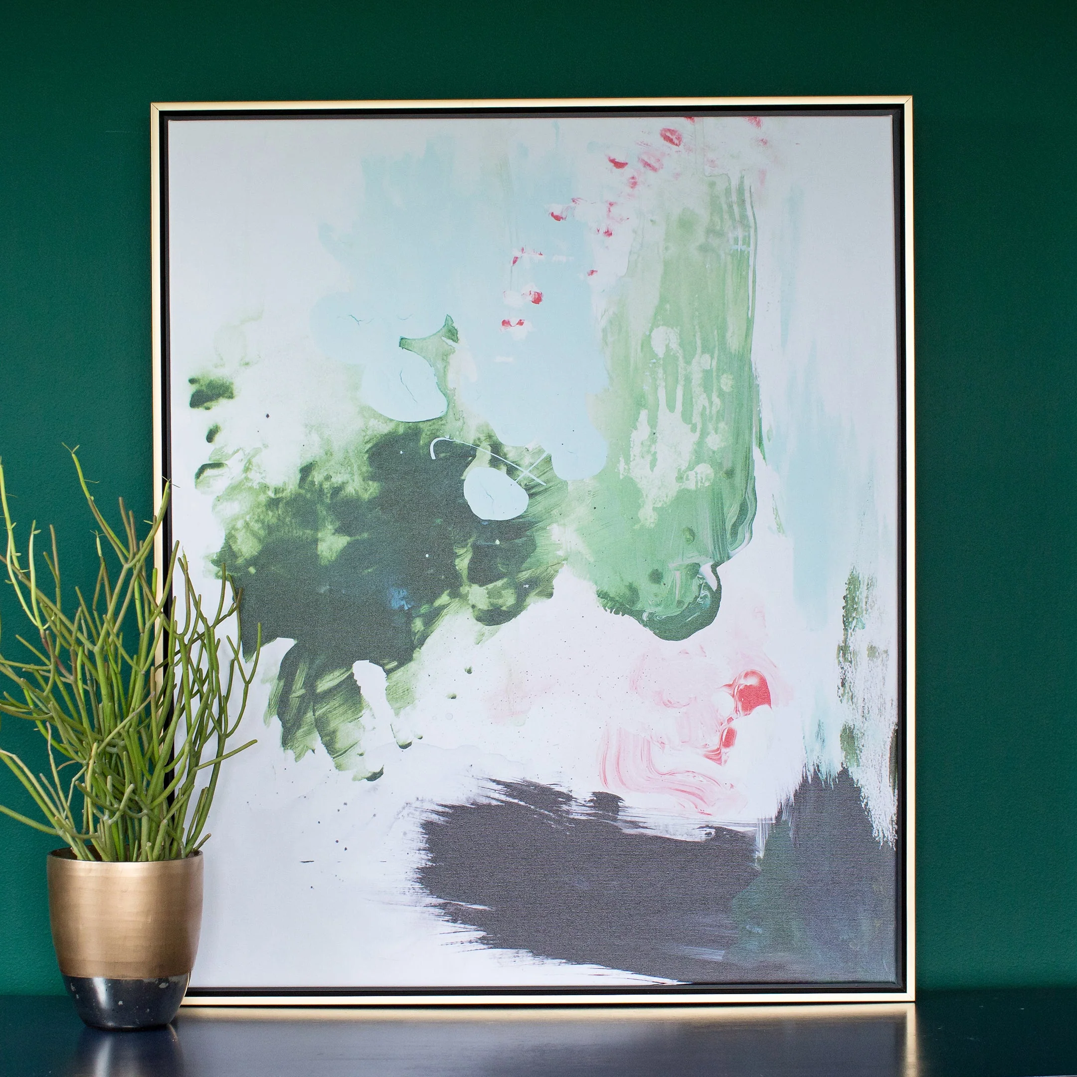 Peppermint Moss Canvas Wall Art - Image 8