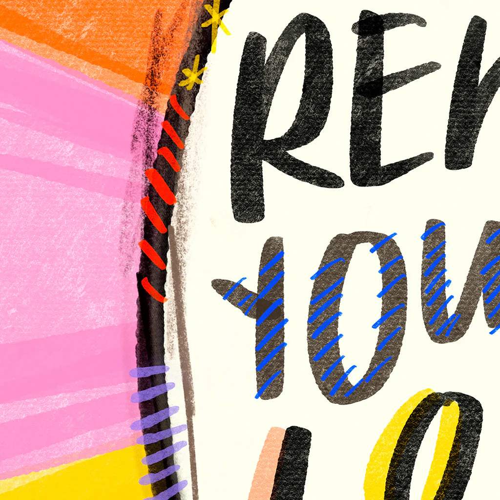 Playful Parachute Adhesive Art - Image 4