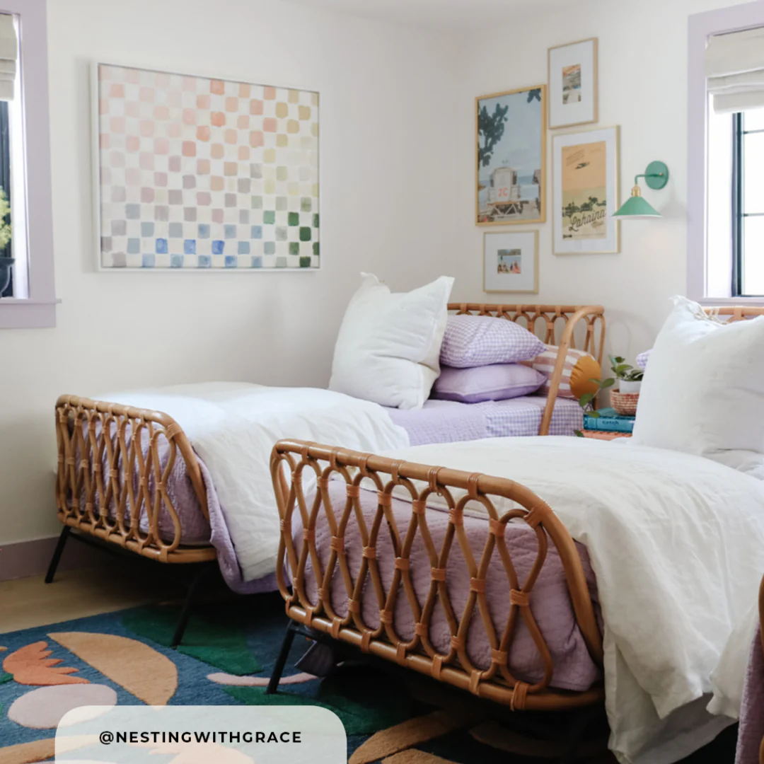 Rainbow Checks Canvas Wall Art - Image 3