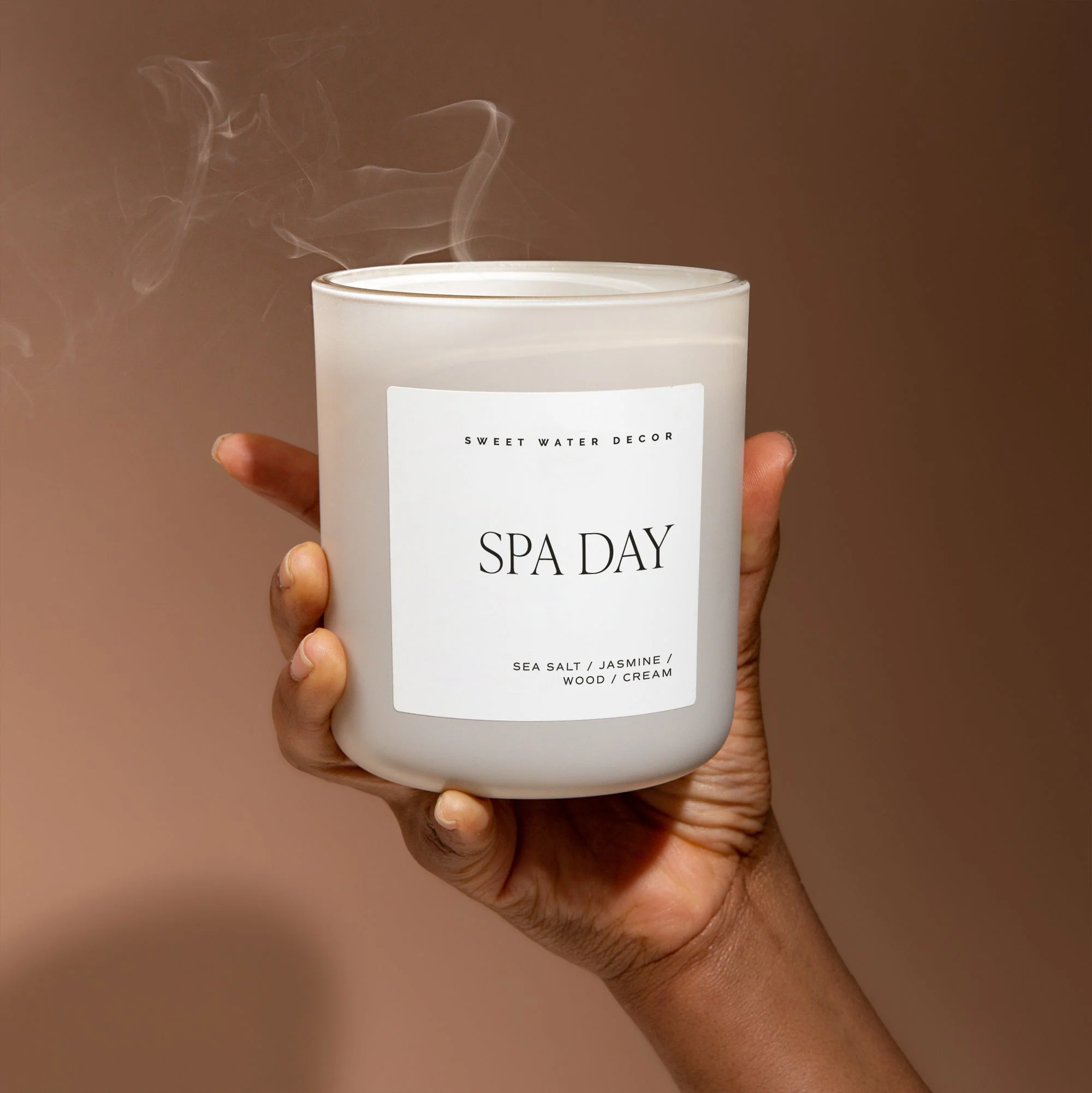 Spa Day Soy Candle (15oz Tan Matte Jar) - Image 5