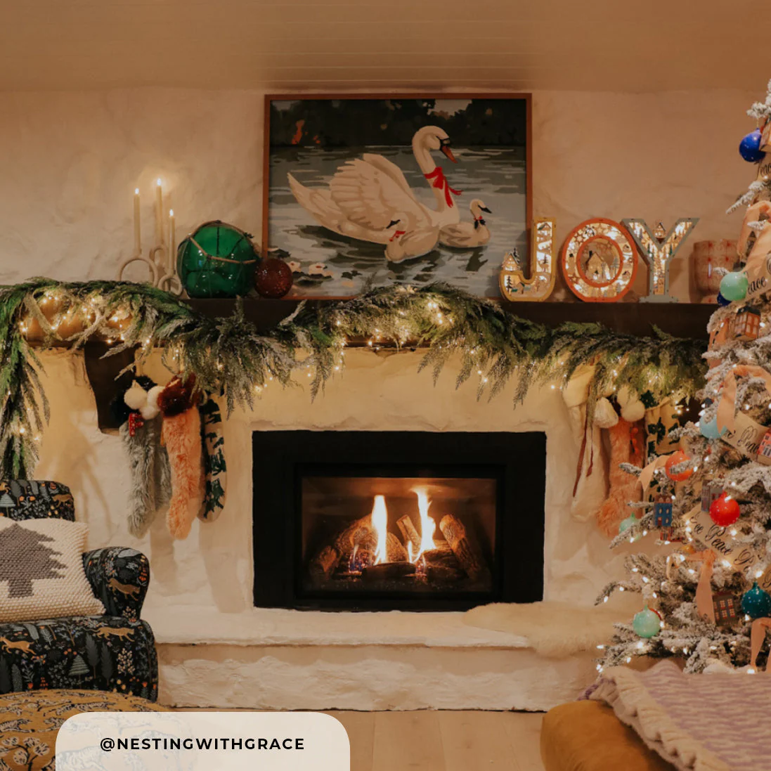 Swans A Swimming Paint By Number Canvas Wall Art - Image 3