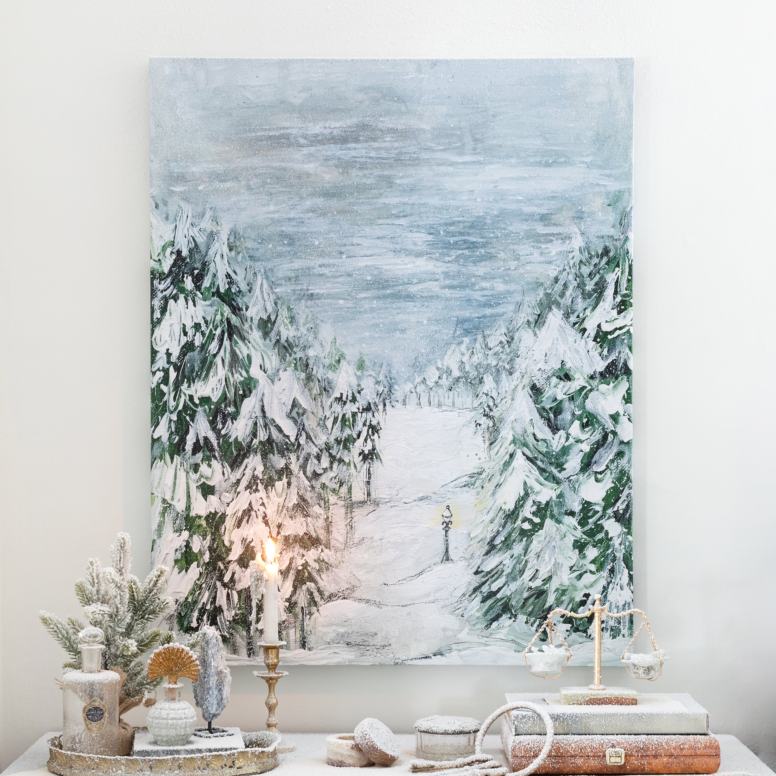 The Lamp Post Canvas Wall Art - Image 4